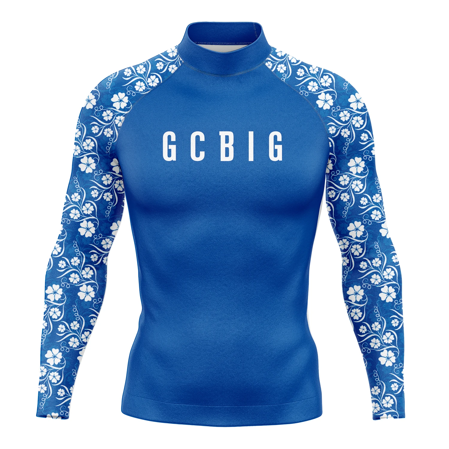 GCBIG New Men Long Sleeves Surfing Sun Shirt Surf T-Shirts Beach Quick Drying and UV P30  Protection  Swimwear Diving suit