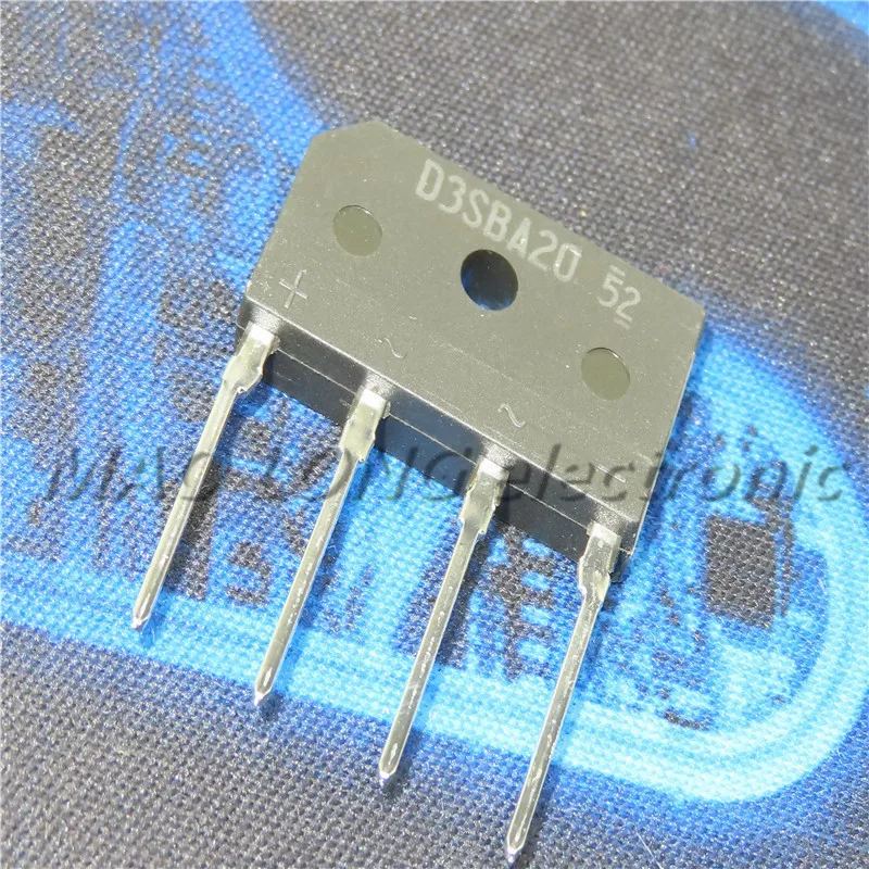 5PCS/LOT  D3SBA20 ZIP-4 rectifier bridge stack single-phase rectifier bridge 3A/200V New In Stock Original