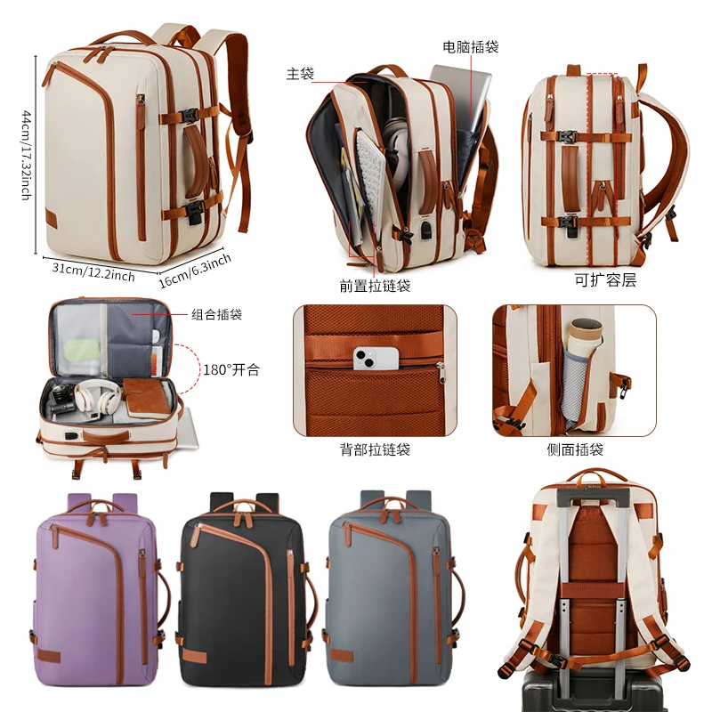 Backpack Uni New Simple Business Computer Backpack Outdoor Large Capacity Travel Bag Student School Bag for Boys