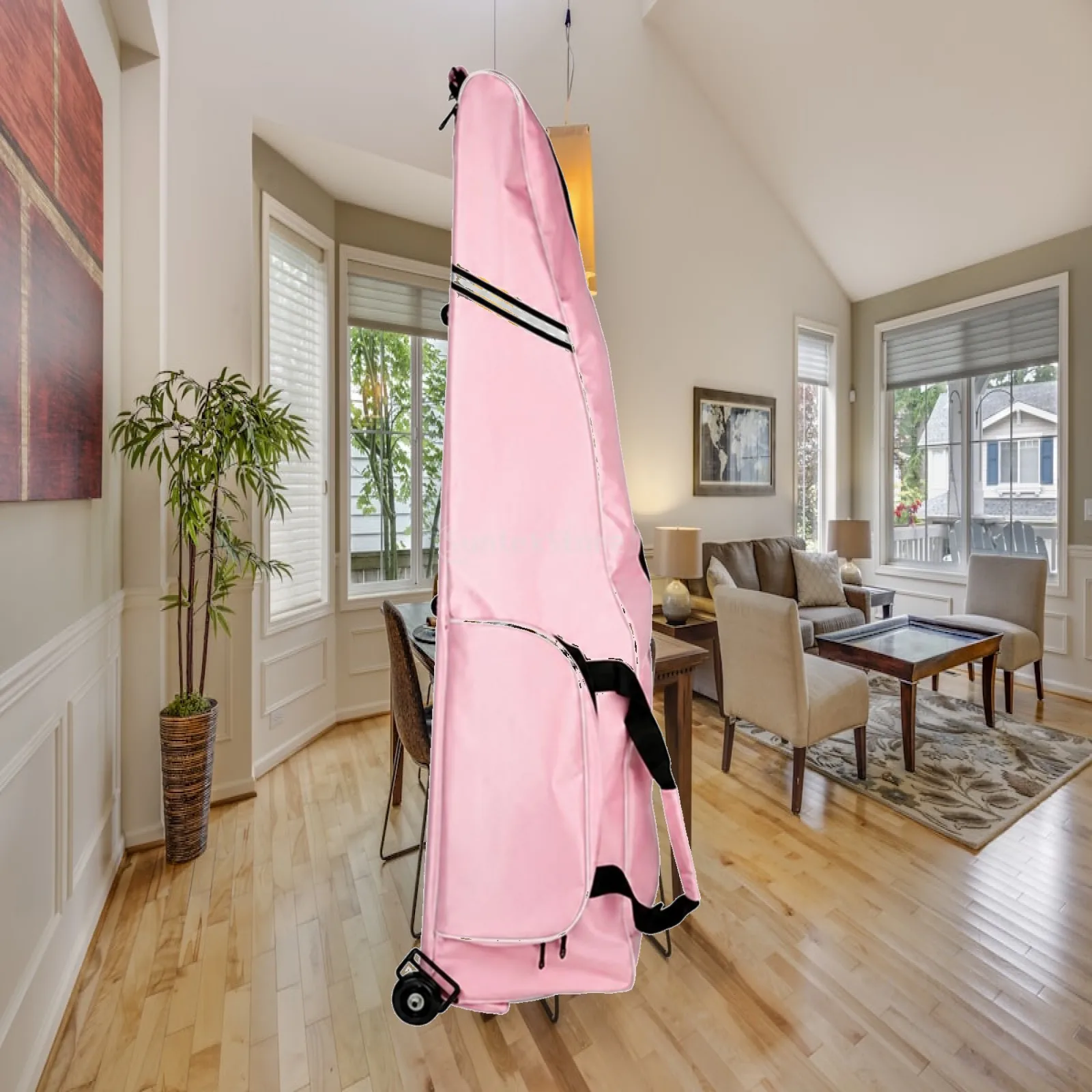Rolling Fencing Bag on Wheels for Fencers Travel Carry Case Heavy Duty 1680D Waterproof Fencing Equipment Gear Bag