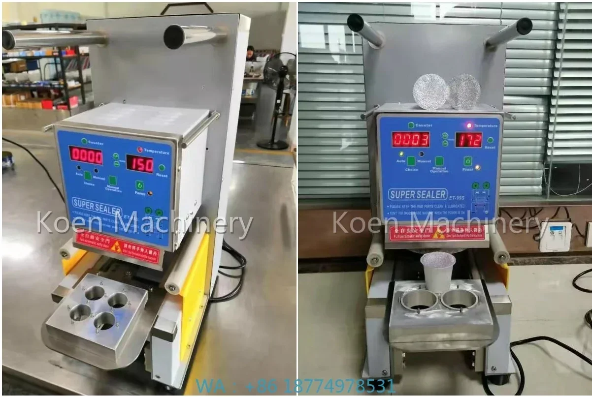 เครื่องซีลฝาแก้วกาแฟสำหรับธุรกิจขนาดเล็ก