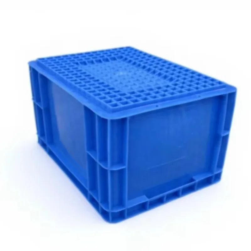 Heavy-duty, high-density, lockable, reusable, leak-proof eco-friendly pallet boxes, large solid flat stackable crates