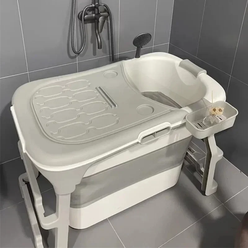 Modern Thicken Plastic Portability Bath Tub Bathroom Products Household Bathtub Foldable Whole Body Sweat Steaming Bath Tubs