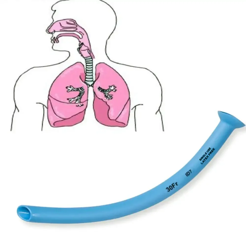 1Pc Single-use Nasopharyngeal Vent Intubation Outdoor Emergency Nasopharyngeal Nasal Airway Portable Duct Individually Packaged