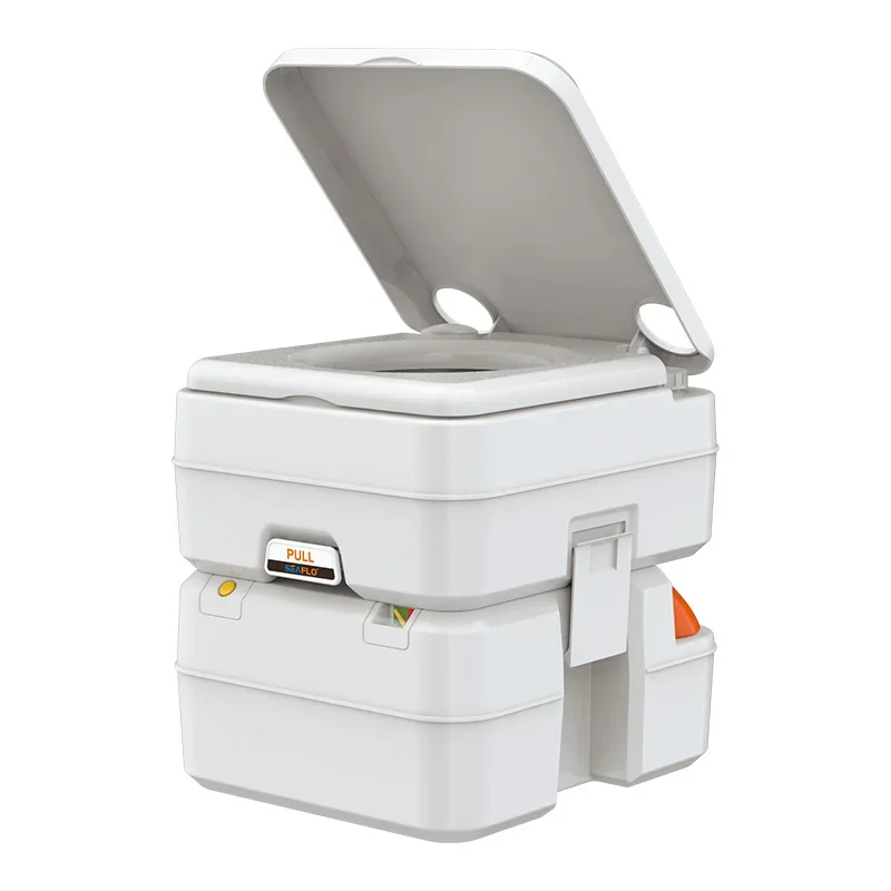 Travel Toilet Portable Outdoor Mobile Toilet 20L Capacity Automatic Flush Camping RV Marine Toilet