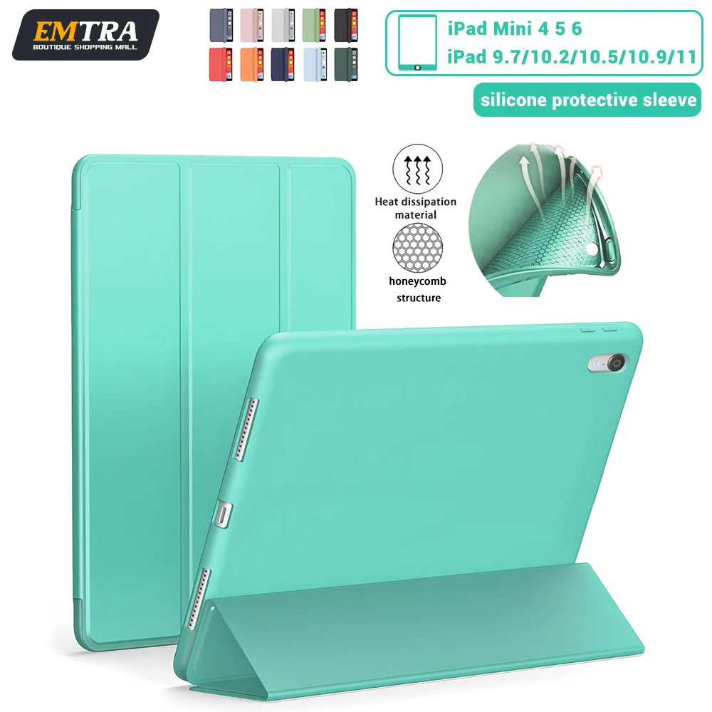 For iPad Case For iPad 10th Gen Pro 12.9 4th 5th 6th Pro 11 2nd 3rd 4th Air 4 5 10.9 iPad 10.2 7th 8th 9th 10.5 9.7 mini 6 Cover