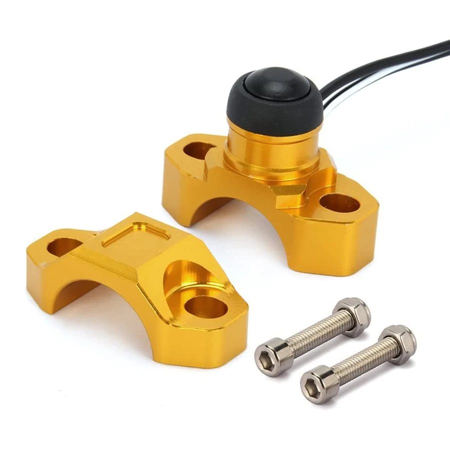 Motorcycle Modification Parts CNC Aluminum Alloy with Base Start Flameout Switch CR125 Golden