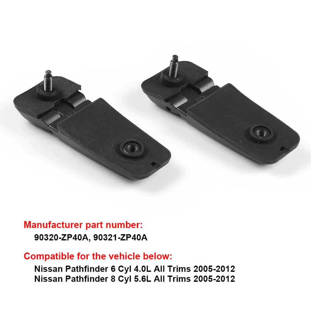 2Pcs Car Liftgate Rear Wear-Resistant Black Tail Gate Window Professional Easy Hinges Set Home Automotive Repairing Shop