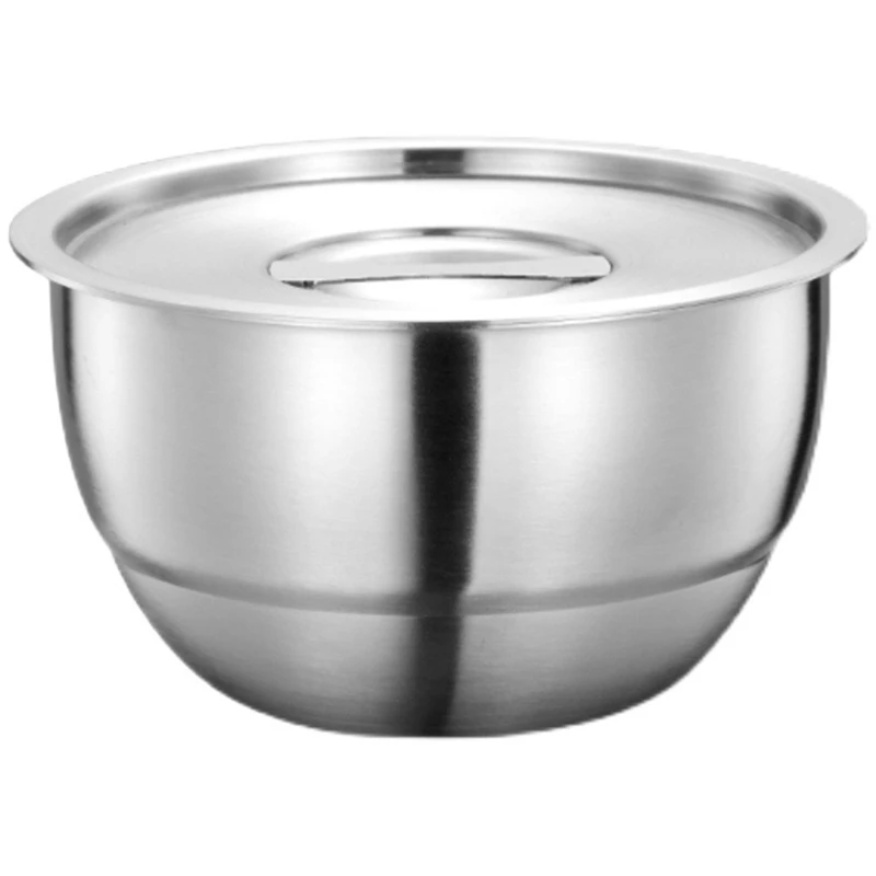 

Stainless Steel Rice Bowl With Lid Soup Bowl Steamed Rice Bowl Anti-Scalding Child Small Bowl Korean Cuisine Tools, Easy To Use