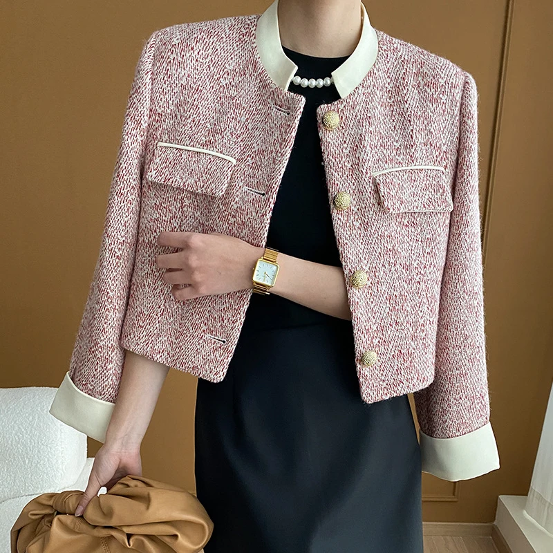 2024 New Arrival Women Jacket Coats Single Button Long Sleeve Women Elegant Spring Coat Feminino Tops