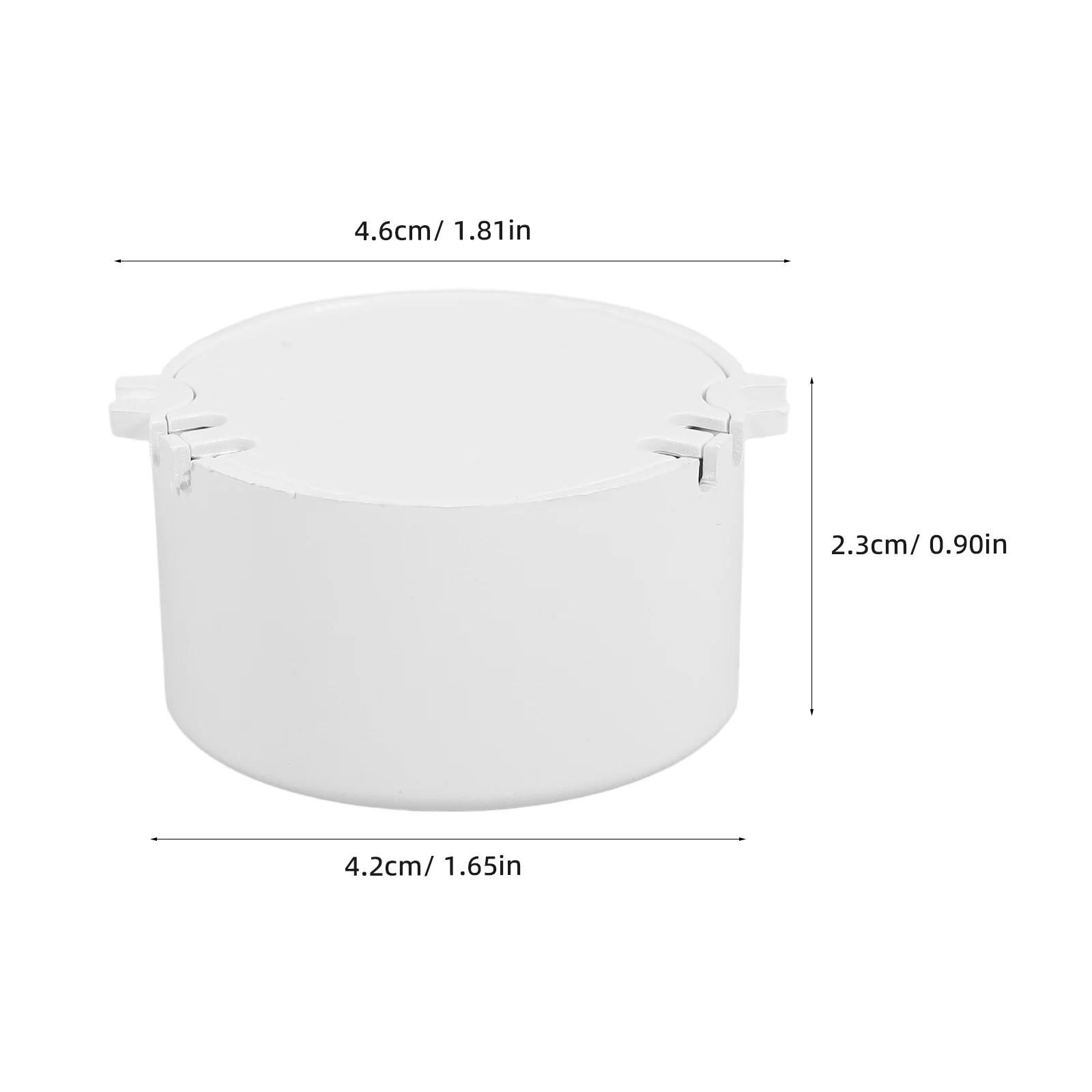 10Pcs Plastic Circular Box Miniature Round Control Case Compact Small Electrical Box Indoor Outdoor Use Small Round Plastic Case