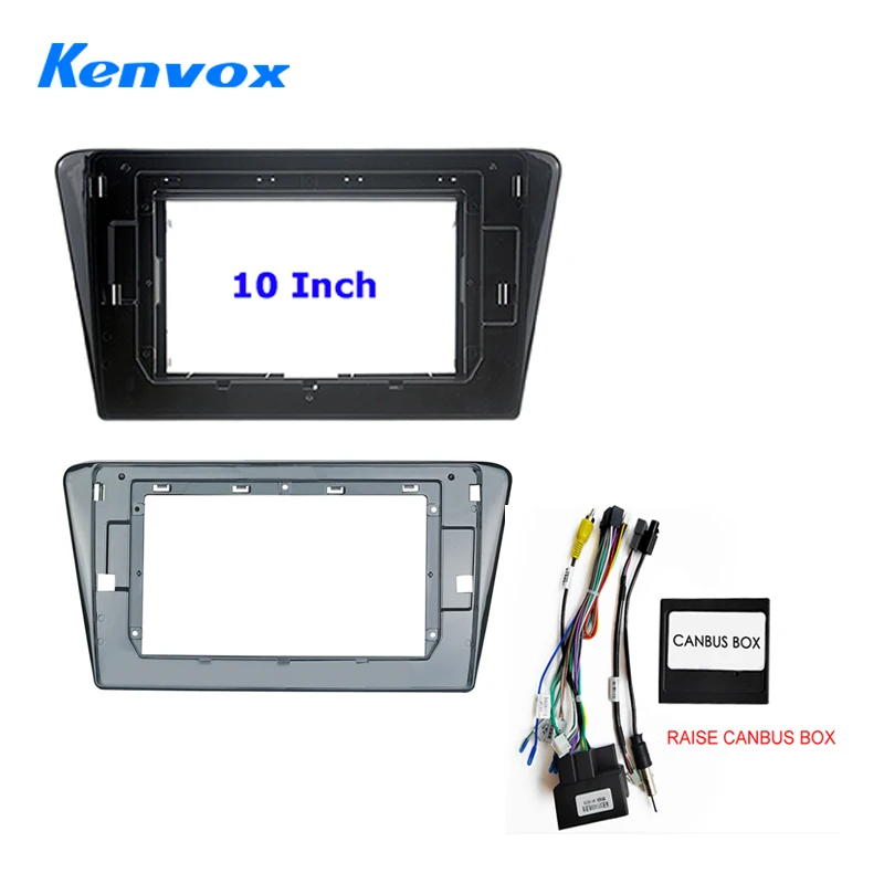 KENVOX Android Radio Frame For Peugeot 408 2014 2018 9 inch 2DIN Fascia Stereo Panel Harness Wire Canbus Box Cord