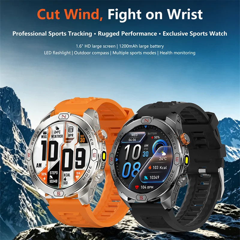 Novo Relógio Inteligente Robus - Smartwatch Rugged Watches For Men avaliação e preço