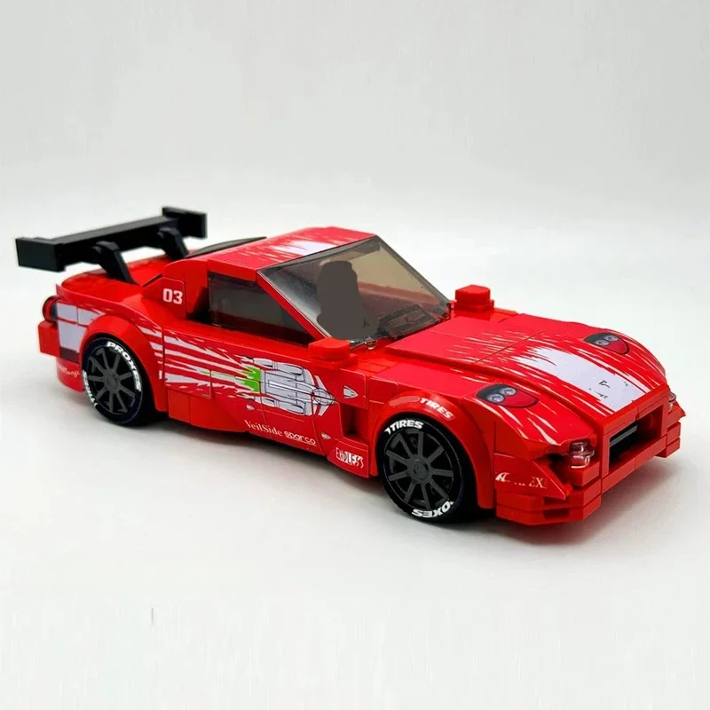 Speed Hypercar Model MOC Building Bricks RX-7 Top Tier Sports Car Modular Technology Gifts Holiday Toys Suit Assemble Children