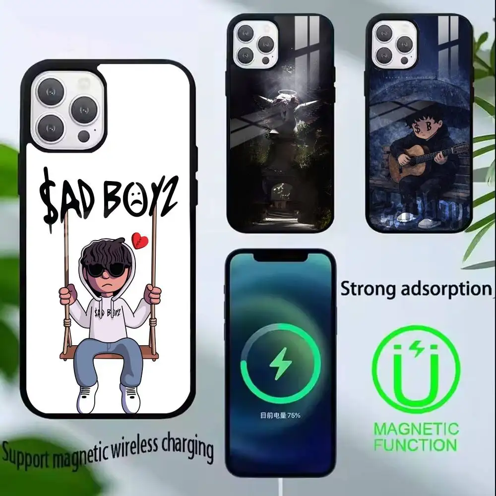 

J-Junior H Sad Boyz Phone Case For iPhone17,16,15,14,13,12,11 Plus,Pro Compatible with magnetic wireless charging