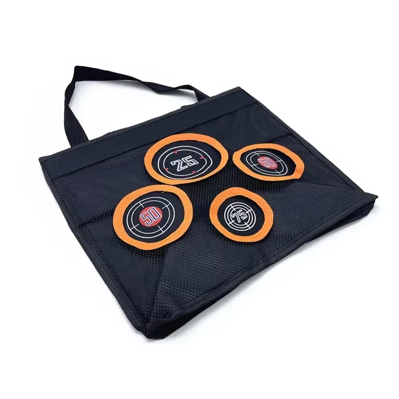 กระเป๋าตาข่ายเก็บเป้าซ้อมยิงแบบพกพา ZIVCONCING ใช้ได้กับลูกกระสุน Nerf สำหรับเด็กอายุ 6 ปีขึ้นไป