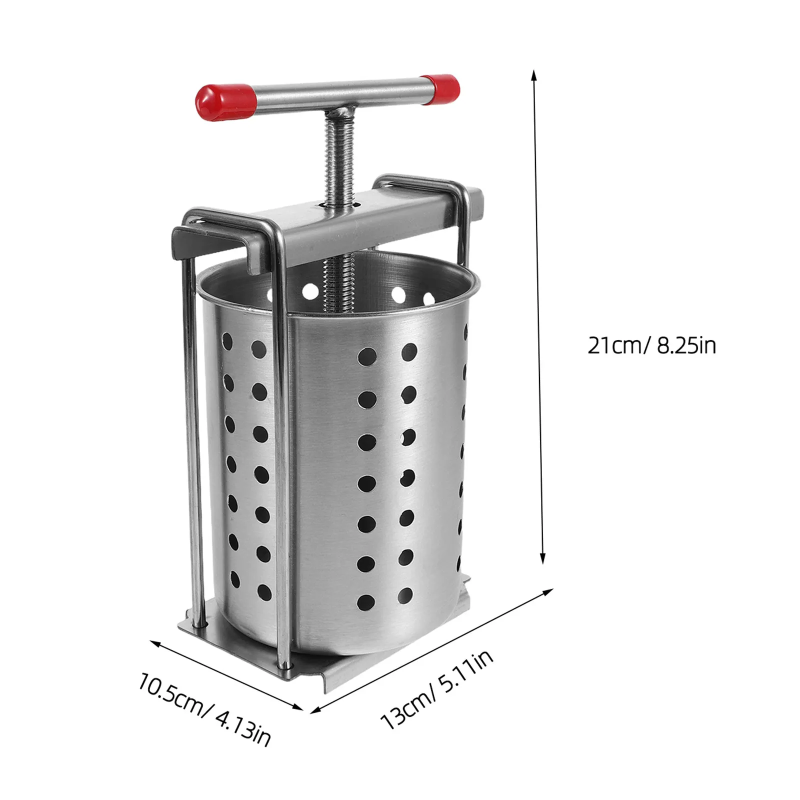 Manual Food Press 1.2L Stainless Steel Handheld Juice Honey Extraction Press Home Brewing Vegetable Citrus Juicer view 2
