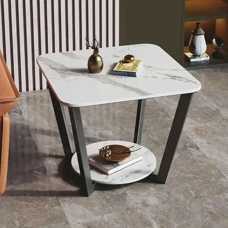 Luxury Side Table Nordic Simple Aesthetic Creative Corner Table Space Saving Tavolino Da Modern Salotto Living Room Furniture