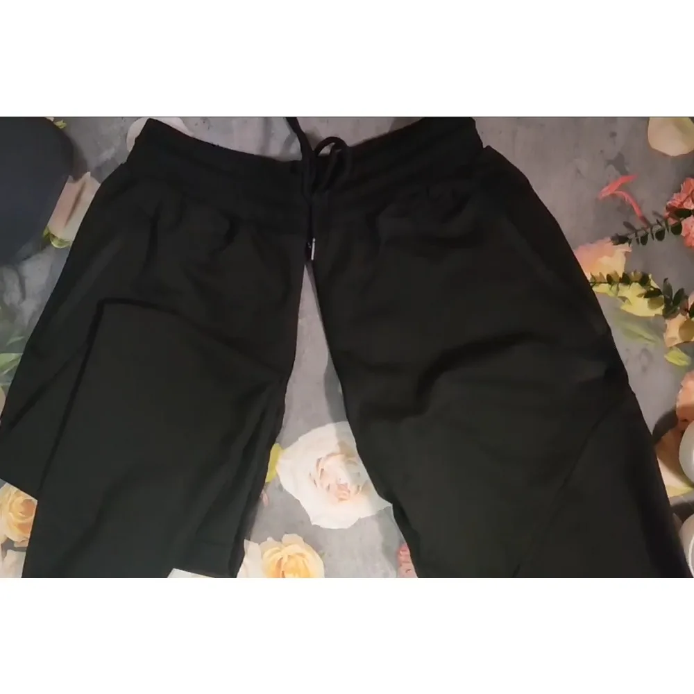 Pantalones invisibles de entrepierna abierta para hombre, pantalón de chándal delgado para entrenamiento, gimnasio, correr, parte inferior atlética con bolsillos profundos