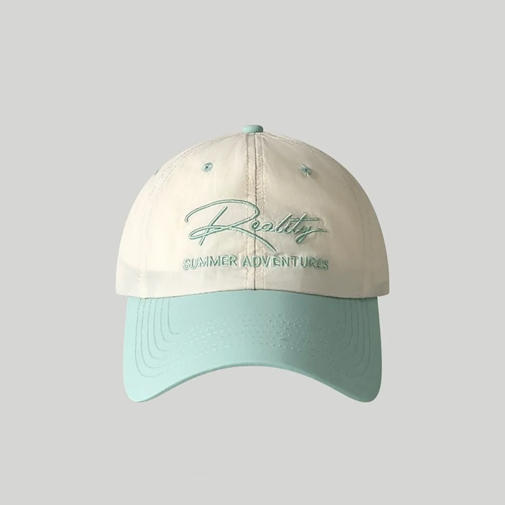 

Simple Embroidered Embroidery Baseball Cap Quick Drying Nylon Letter Baseball Hat Peaked Cap Retro Sun Hat Outdoor