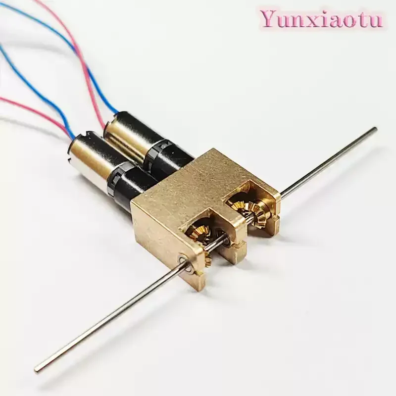 Metal Gearbox for RC Tank Excavator Tracked Vehicle 1:1 Wheel Power Drive System