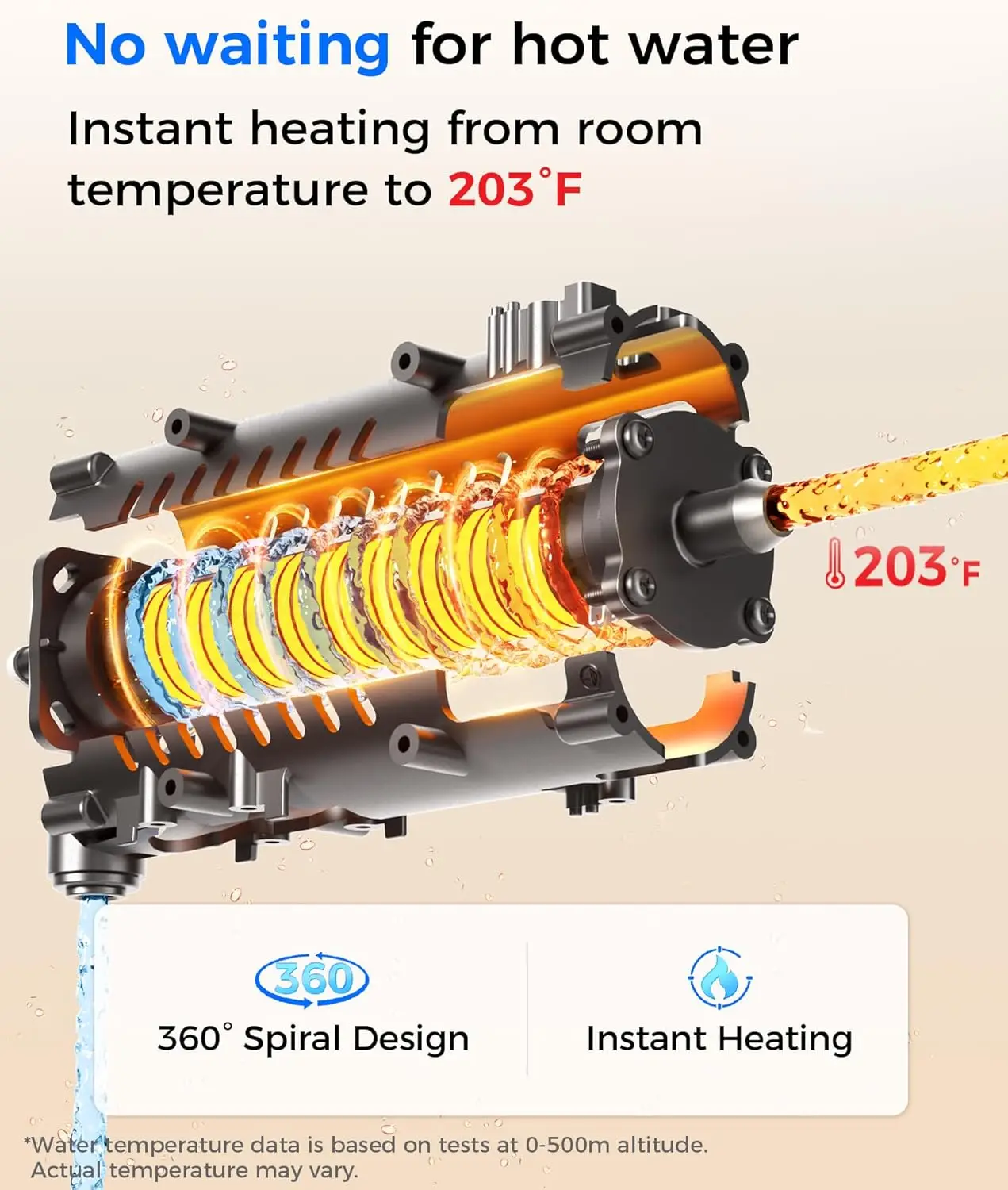[Caliente y frío] Sistema de ósmosis inversa para encimera Waterdrop WD-A1, incluida jarra con filtro de agua Waterdrop con 1 filtro