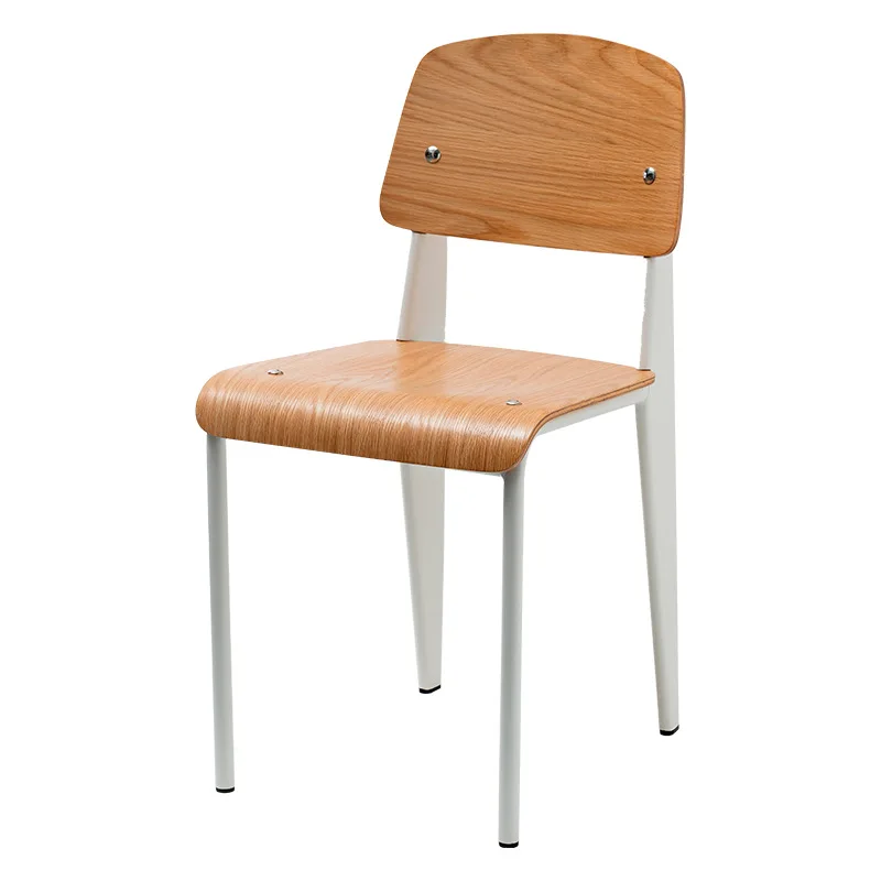 

Retro dining chair Nordic medieval home backrest student desk chair simple dining table chair