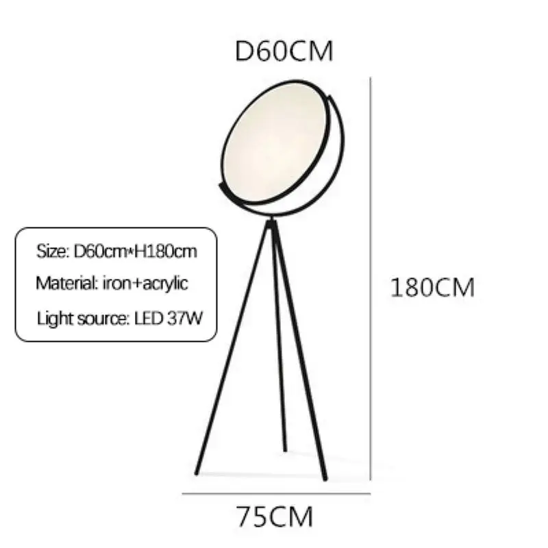 SANDYHA Lampara De Pie Salon Nordic Minimalist 3-legged Standing Floor Lamp Abajur Para Quarto Led Light for Bedroom Living Room