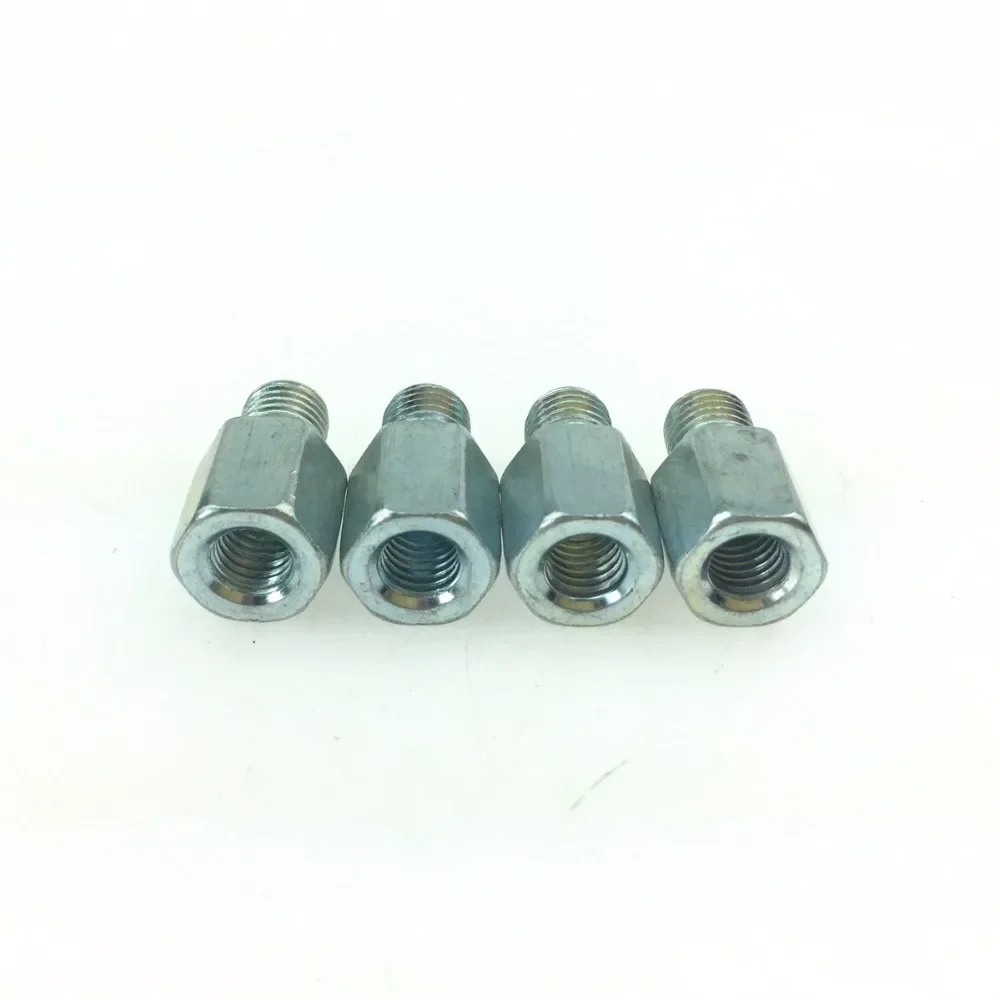 10pcs for Motorcycle Mirror Adapter Screw Hole Positive Wire 8MM Rotary Rod 10MM Mirror Heighten Screw