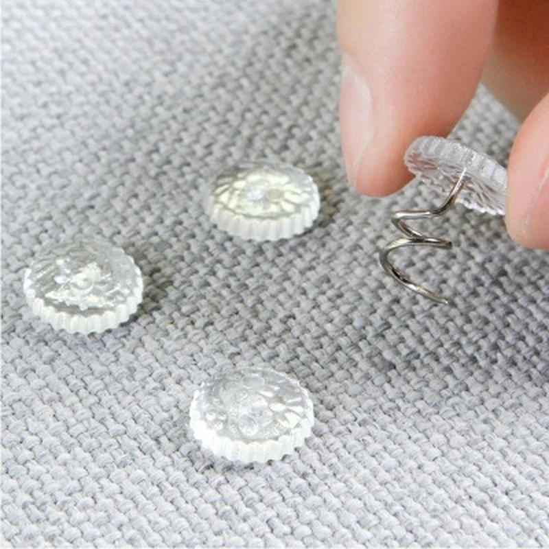 50PCS/Box Pins Sofa Rotates and Fixes Twisted Nails with Fixed Quilt Bed Sheets Anti-slip Buckle