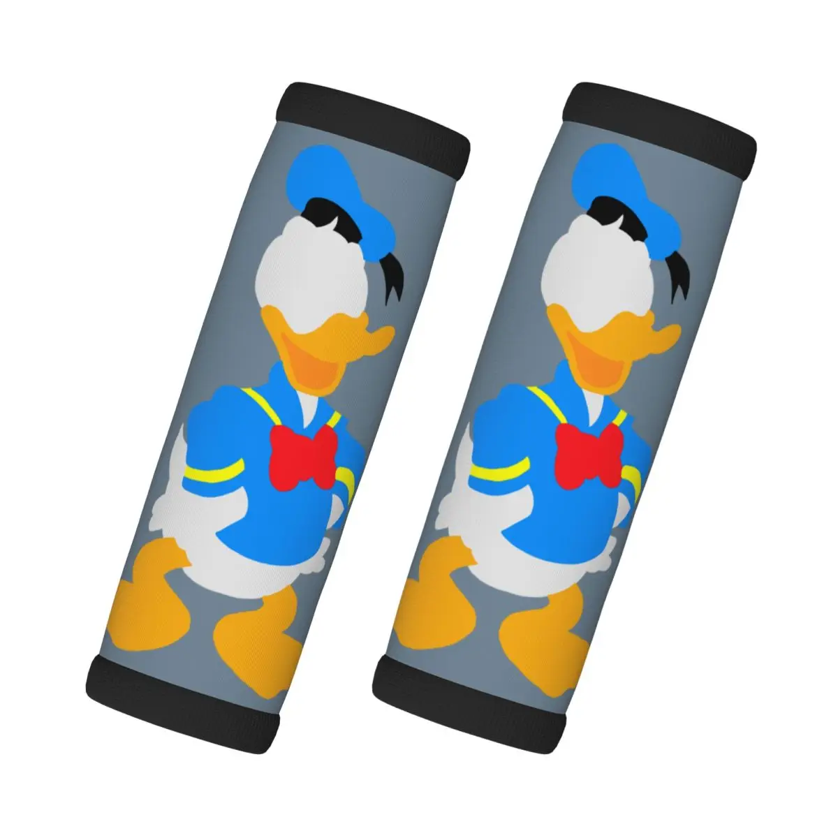 

Custom Donald Duck 2 Pcs Luggage Handle Wrap Soft Grip Handle Cover Comfortable Cartoon Neoprene Suitcase Identifier Travel