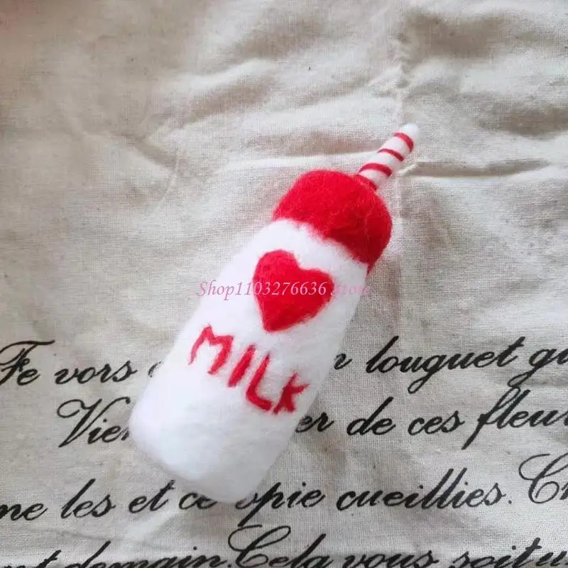 R6FD DIY بها بنفسك الطفل الصوف ورأى زجاجة الحليب + الكوكيز زينة الوليد التصوير الدعائم الرضع صور اطلاق النار اكسسوارات حفلة