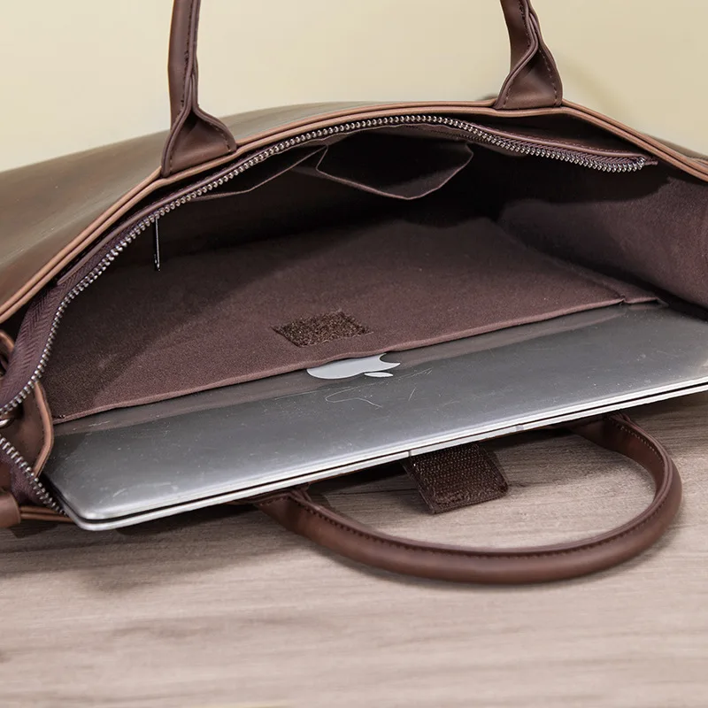 Męskie aktówki retro, modne torby na laptopa, skórzane męskie torby na ramię, męskie torby biznesowe.