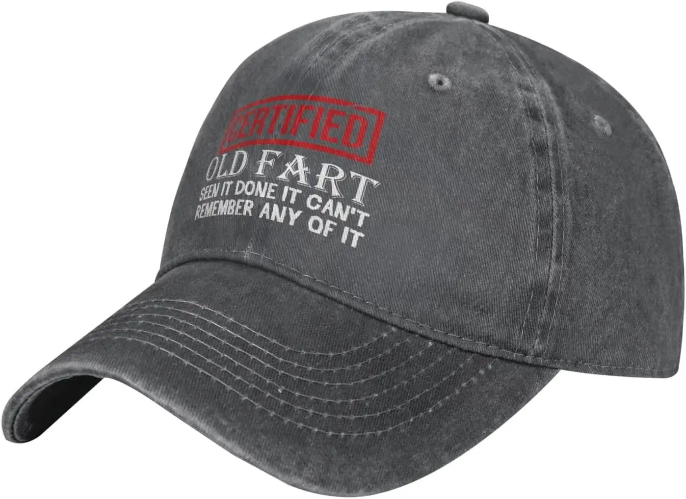 Funny Hat Certified Old Fart Hat for Women Baseball Hat Fashionable Caps