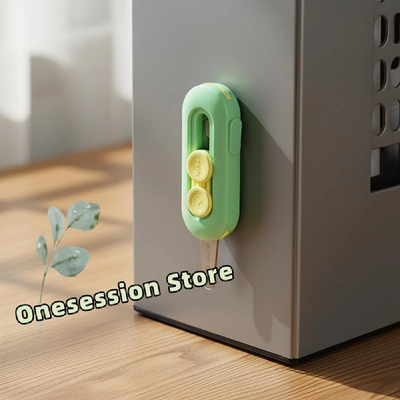 

Magnetic Suction Utility Knife 1Pcs Mini Portable Box Opener for Home School Envelope and Parcel Cutter Lightweight Design