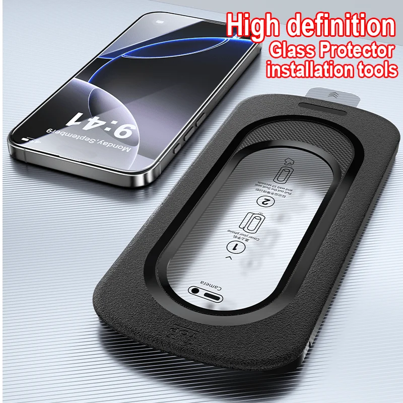 Tempered Glass for iPhone 11/12/13/14/15/16/Plus/Pro/Pro Max HD Tempered Glass Screen Protector Easy Installation tempered  film