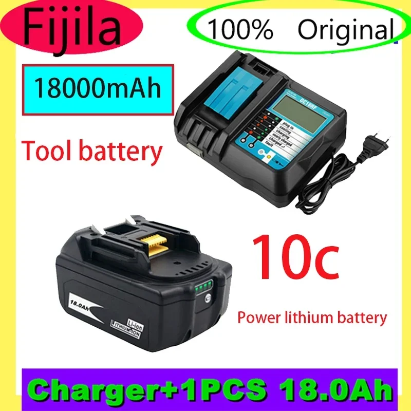 Tool battery  BL1860 Battery 18V 18000mAh Lithium Ion for  18v  BL1840 BL1850 BL1830 BL1860B  BLXT 400mAh Charger