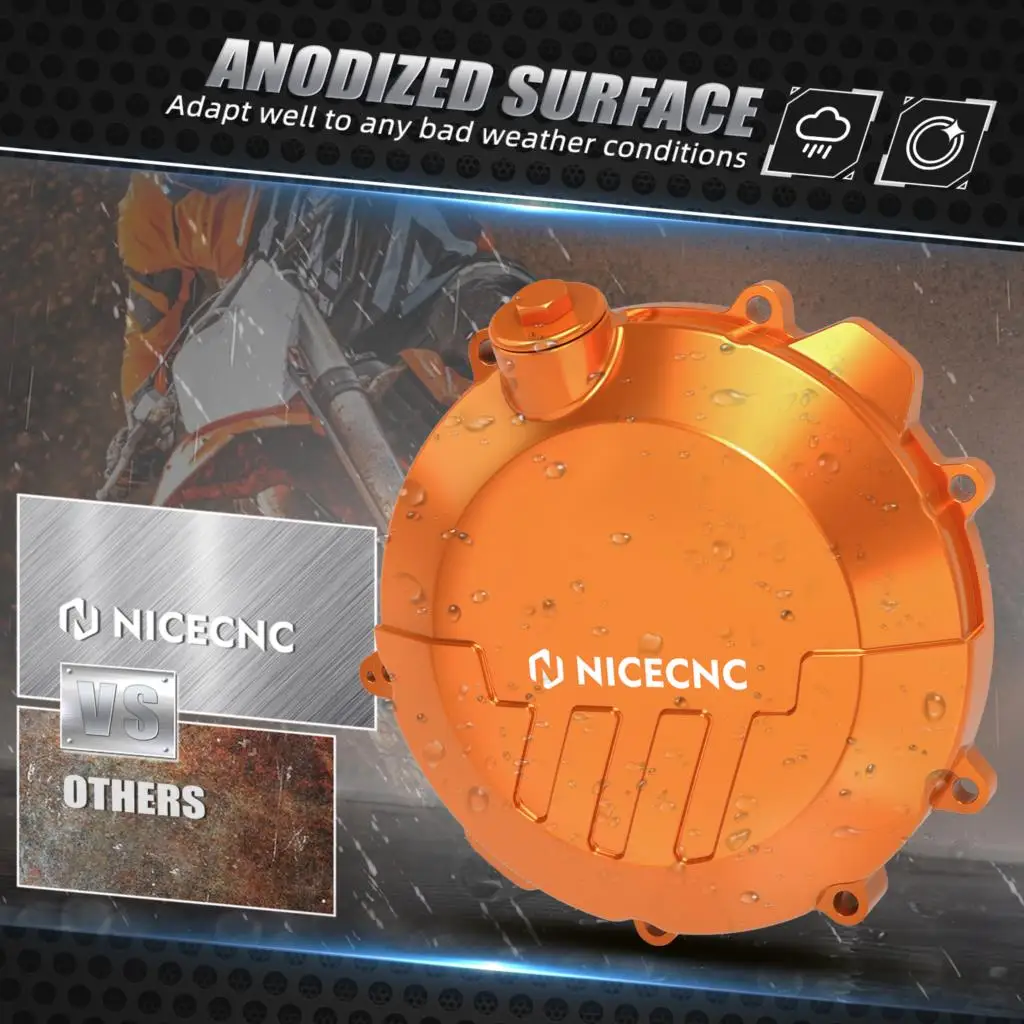 NICECCN For KTM EXC 300 2023 EXC 250 XCW 300 250 Reinforced Clutch Cover Guard EXC SX XC XCW Six Days TPI 250 300 2017-2022