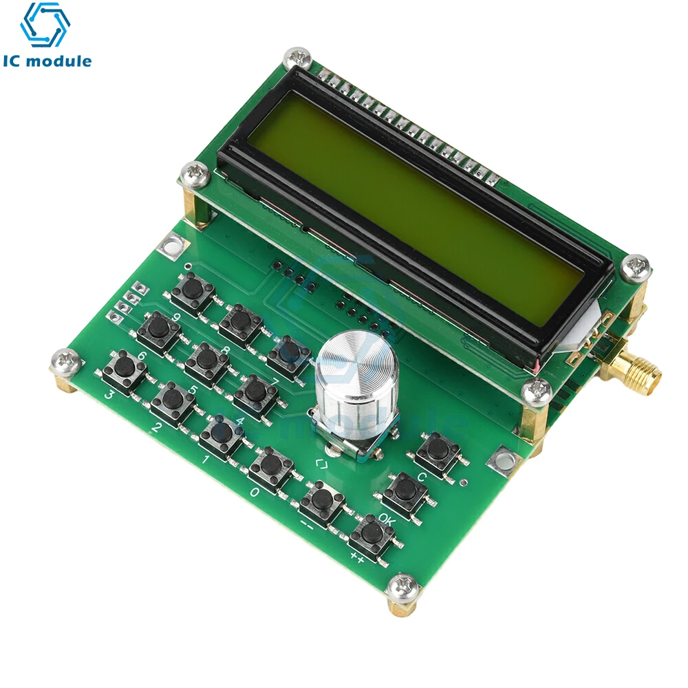 ADF4351 RF Signal Generator Module 35MHz-4400MHz Digital LCD Display DC 4.5V-5.5V Type-C Signal Source Module for Electronics