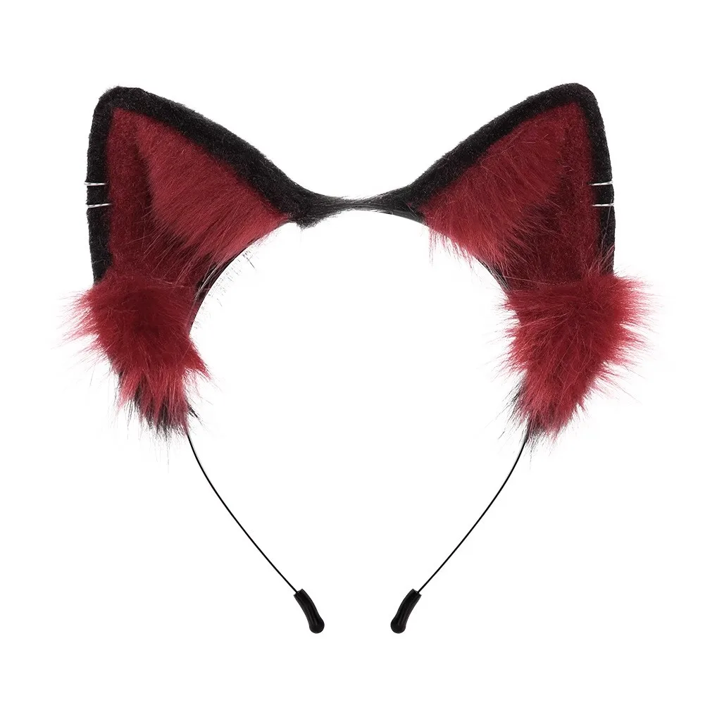 Hot Anime Handmade Simulated Cat Ears Cosplay Fox Ears Headband Lolita Headdress JK Personalized Maid Animal Ears Headband