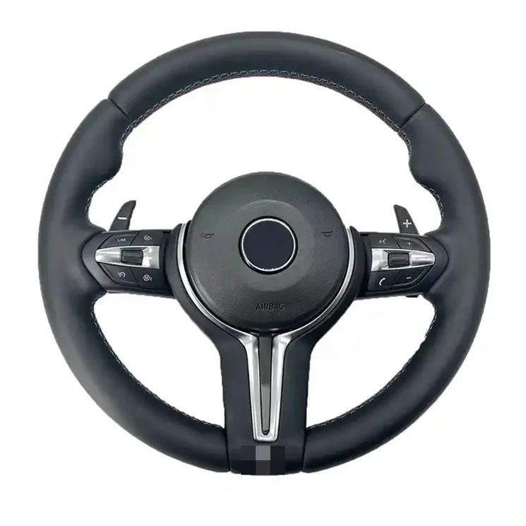 

M Performance Leather Steering Wheel Fit For F30 F32 F10 F20 F07 F01 E46 E60 E90 M3 M4 M5 M7 Led Carbon Fiber