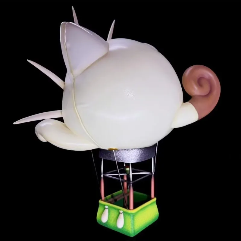 38cm Anime Pokemon FigureRocket Team Meowth Hot Air Balloon Anime Collection Model Desktop Ornaments Holiday Gifts Children Toys