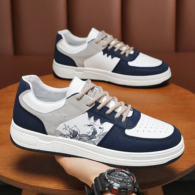 Scarpe da tavola da esterno per uomo scarpe bianche piccole traspiranti tendenza in stile coreano Sneakers Casual versatili Sneakers resistenti all'usura