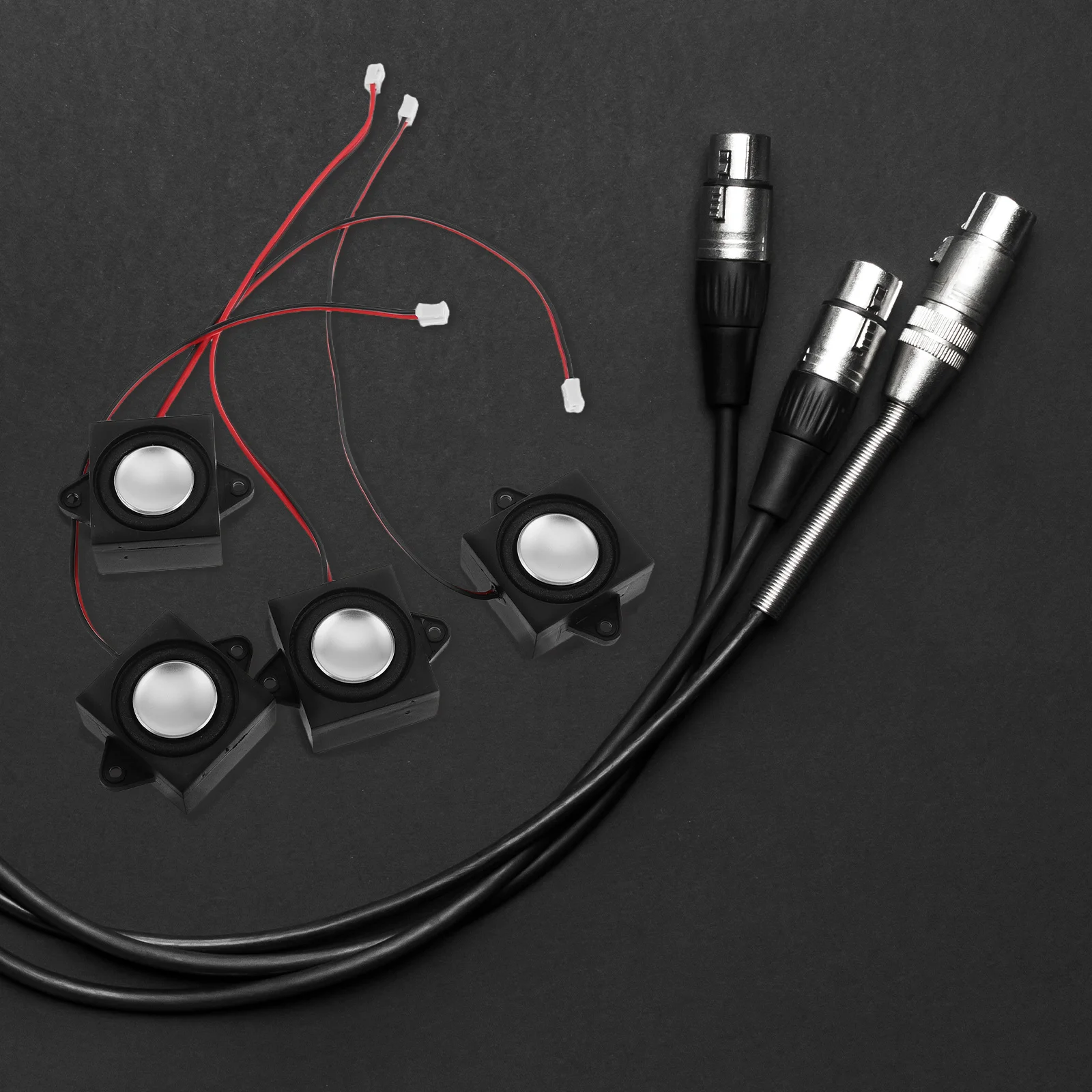 

4pcs Desktop Speakers Pc Laptop Monitor Home Audio Accessories Speaker Cable Terminal Portable Sound System For Gaming Music