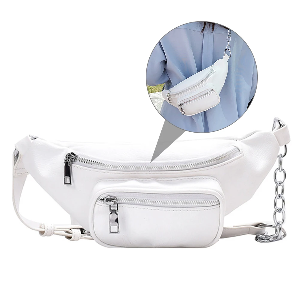 

Waist Bag Handbag Cross Crossbody Bags for Girls Ladies Chain Shoulder Punk Travel