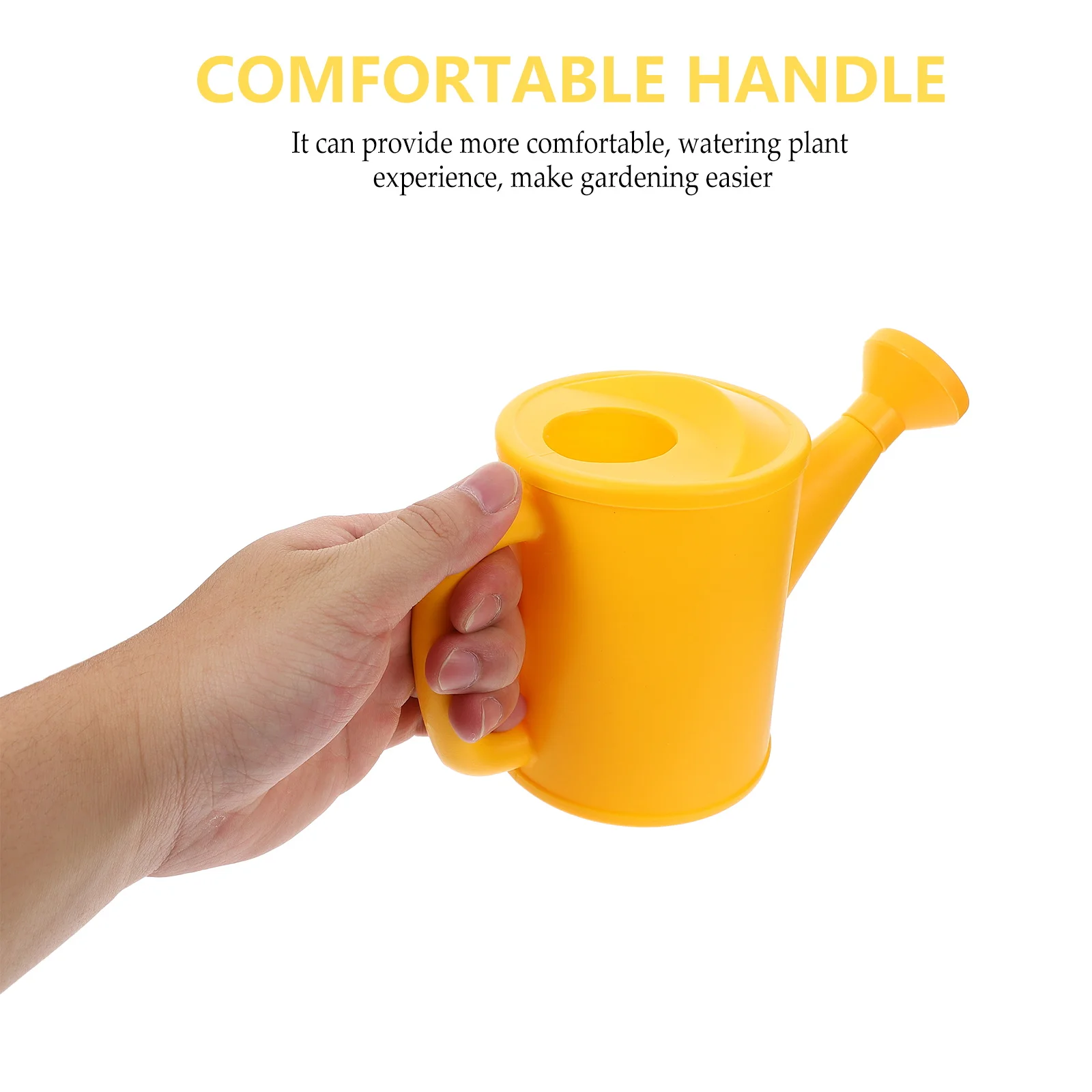 

Garden Watering Can Children's Plant Bucket Outdoor Yellow Plastic Gardening Kids