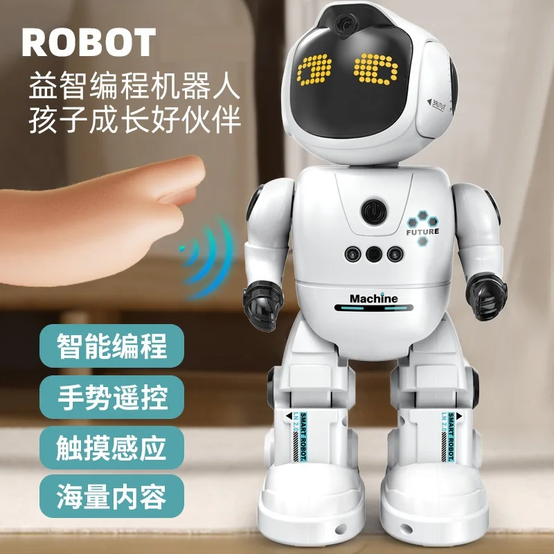 Education Intelligent Robot Children's Remote Control Toys Gesture Sensing Programmable Interactive RC Robot Toy