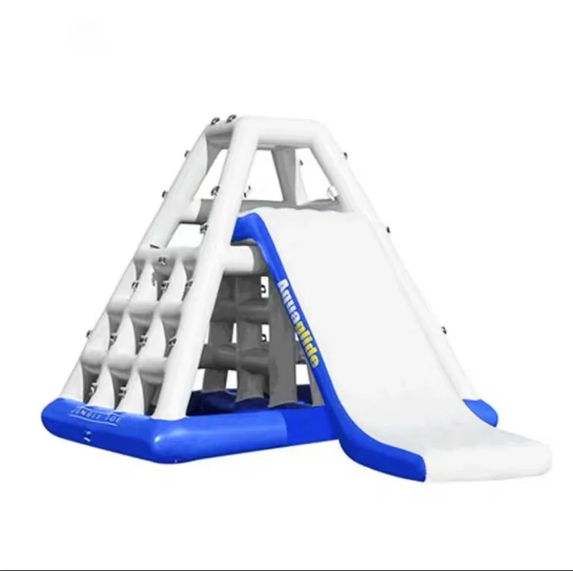 Customized water inflatable triangle slide trampoline children's ocean ball pool amusement park toys adult sea water play equipm