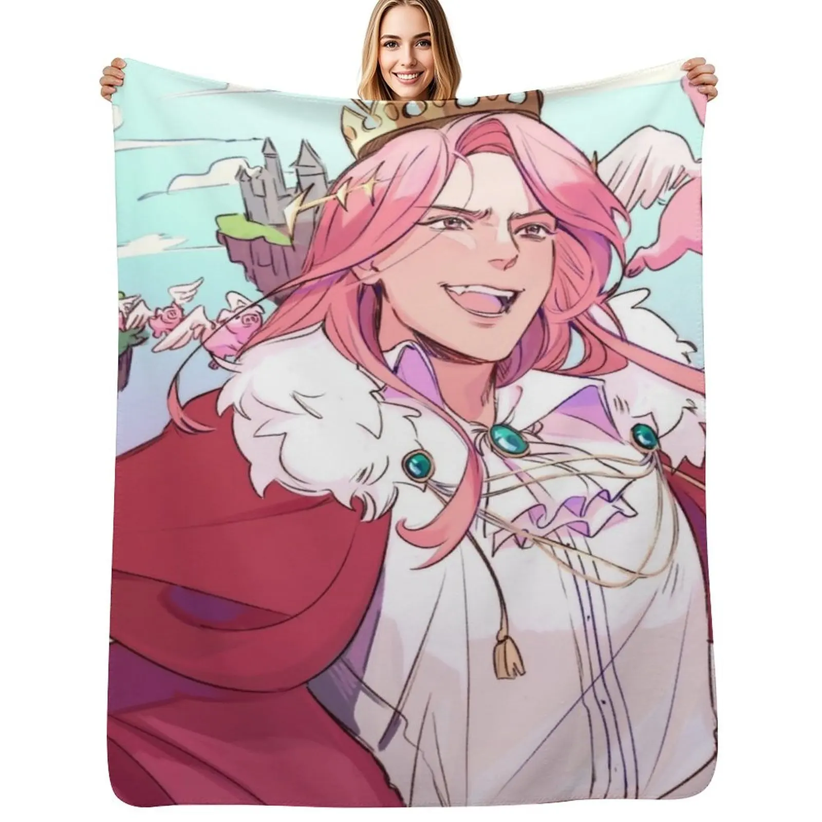 

Technoblade Smile Throw Blanket warm for winter Multi-Purpose Blankets