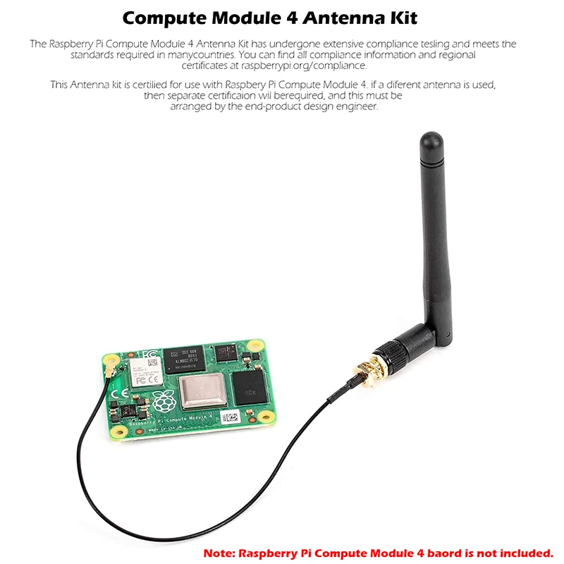 Raspberry Pi Compute Module 4 Antenna Kit Supports 2.4G/5G WiFi Frequency Band For Raspberry Pi CM4 Board